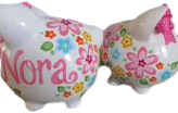 Nora Floral Piggy bank