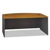 BUSH INDUSTRIES Series C Collection 72W Bow Front Desk Shell, Natural Cherry