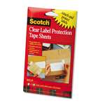 3M/COMMERCIAL TAPE DIV. ScotchPad Label Protection Tape Sheets, 4 x 6, Clear, 25/Pad, 2 Pads/Pack