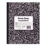 ROARING SPRING PAPER PRODUCTS Marble Cover Composition Book, Wide Rule, 8 1/2 x 7, 48 Pages