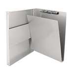 SAUNDERS MFG. CO., INC. Snapak Aluminum Side-Open Forms Folder, 1/2" Clip, 8 1/2 x 12 Sheets, Silver