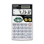 SHARP ELECTRONICS EL344RB Metric Conversion Wallet Calculator, 10-Digit LCD