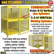 COMBINATION Gas-Cylinder Cabinet