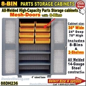 88DH236 / 8-Bin Heavy-Duty Storage Cabinet