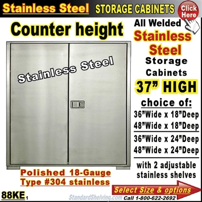 88KE / Stainless Steel Storage Cabinets