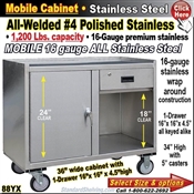 88YX / Stainless Steel Mobile Carts