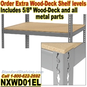 Extra Wood-Deck Rivet Shelves / NXWD01EL
