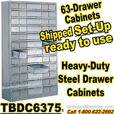 63-Drawer Steel Parts Cabinets / TBDC6375