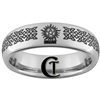 6mm Dome Tungsten Carbide Supernatural Anti-Possession Symbol Celtic Knot Design Ring.