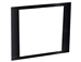 Middle Atlantic AFACE3-DECORA-1, 3Space Face Plate, Black Brushed Finish