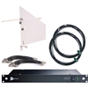 RF Venue DISTRO9 HDR 9-Channel Antenna Distributor Bundle (White Wall-Mount Diversity Fin)