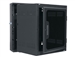 Middle Atlantic DWR-10-17PD - 10 space wall mounted rack, 17" depth, all metal, black, with Plexi door