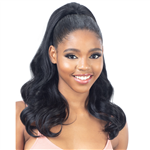Glamourtress, wigs, weaves, braids, half wigs, full cap, hair, lace front, hair extension, nicki minaj style, Brazilian hair, crochet, hairdo, wig tape, remy hair, Lace Front Wigs, Freetress Equal Natural Me Synthetic Drawstring Ponytail - NATURAL BOUNCY