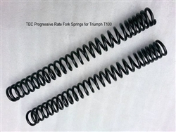 TEC Progressive Rate Fork Springs for Triumph T100