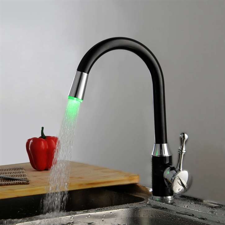 Fontana Reno Oil Rubbed Bronze Led Changing Kitchen Sink Faucet