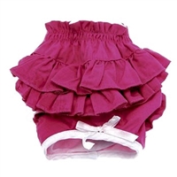 Doggie Design Ruffled Dog Panties-Solid Pink
