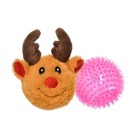 Patchwork Pet Pricklet Ball Reindeer Dog Toy