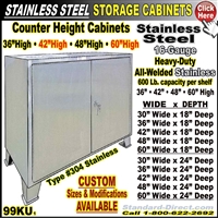 99KU Stainless Steel Storage Cabinet