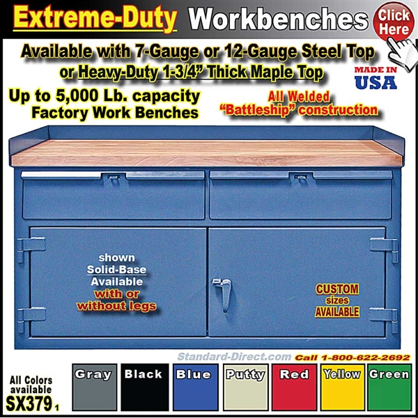 SX379 * Extreme-Duty Workbenches