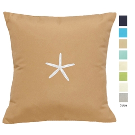 Coastal Cottage Starfish Pillow - Unique Coastal Decor | Nantucket Bound