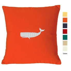 East Coast Whale Pillow - Unique Coastal Decor | Nantucket Bound