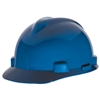 MSA 475359 V-Gard Ratchet Hard Hat with Fas-Trac Suspension - Blue