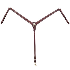 Weaver Texas Star Breast Collar - LEATHER for Sale!