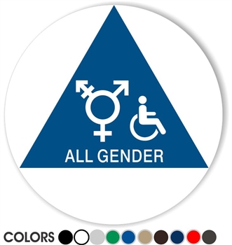 All Gender California Restroom Sign