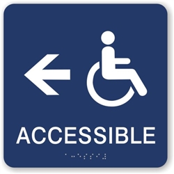 Accessible directional Braille Sign