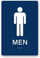ADA Braille Men's Restroom Sign