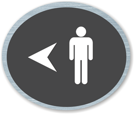 Men's directional Sign