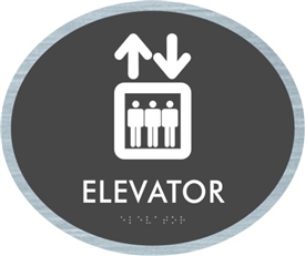 Elevator braille ADA Sign