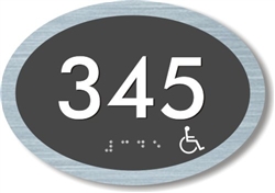 Room Number ADA Braille Sign
