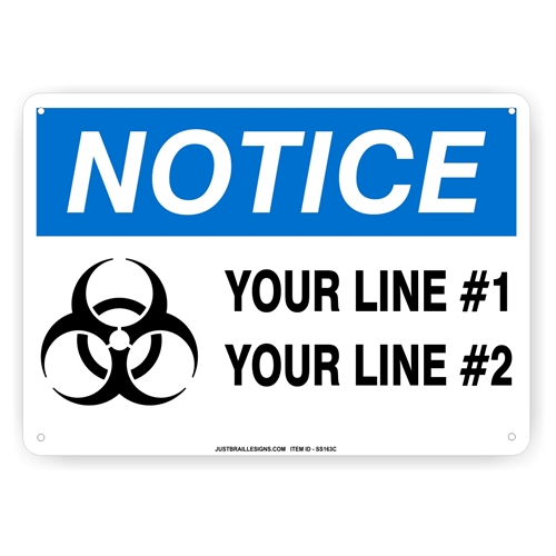 Biohazard Safety Sign