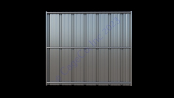 Dog Kennel Solid Wall Panel:  6'H x 7'W