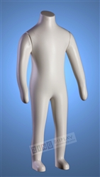 White plastic child mannequin with magnetic arms