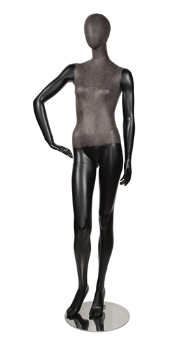 Leather Like Mixed Fabric Female Mannequin