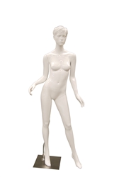 Glossy White Female Mannequin