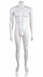 White Headless Male Mannequin with Arms at his Sides