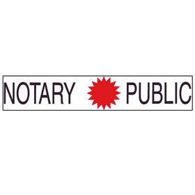 Two Color Notary Public Sign