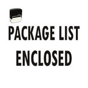 Self-Inking Package List Enclosed Stamp