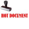 Hot Document Rubber Stamp