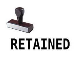 Retained Rubber Stamp