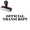 Official Transcript Rubber Stamp