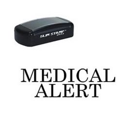 Pre-Inked Medical Alert Stamp