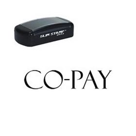 Pre-Inked Co-Pay Stamp