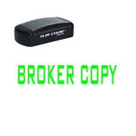 Pre-Inked Broker Copy Stamp