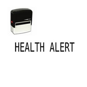 Self-Inking Health Alert Stamp