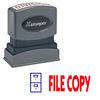 Two-color File Copy Xstamper Stock Stamp