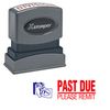 Red Past Due Please Remit Xstamper Stock Stamp